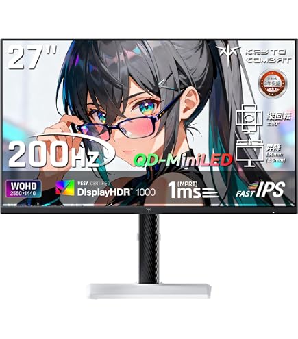 Amazon.co.jp: KTC 27インチ QD-Mini LEDゲーミングモニター WQHD